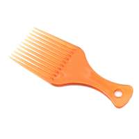 custom logo Wide Teeth Brush Pick Comb Fork Hair brush Insert Hair Pick Comb Plastic Gear Comb For Curly Hair Styling