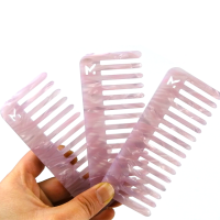 Excellent quality manufacturer custom logo Plastic combs hair Braid comb cellulose acetate combs for lady